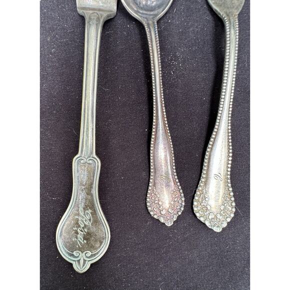 Vintage Victorian Silverware 5 Pieces Charlie McCarthy Spoon Duchess & More! -C4 - Picture 3 of 12